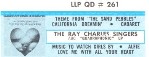 Slip for Ray Charles Single